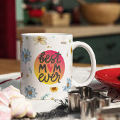 Beste Mam Ever Wildflower Foto Moederdag Mok