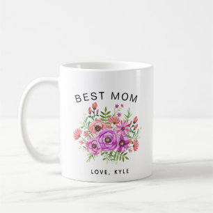 beste mam floral bouquet moederdag koffie koffiemok