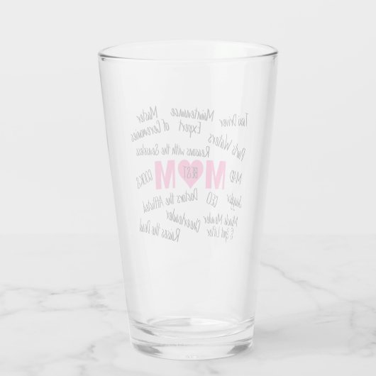 Beste mam glas (Achterkant)