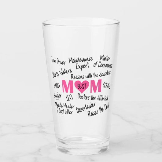Beste mam glas (Voorkant)
