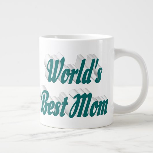 Beste mam groene halve tekst grote koffiekop (Rechts)