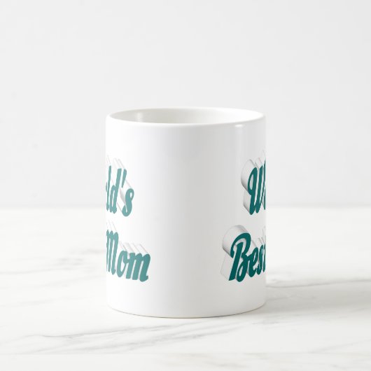 Beste mam groene halve tekst koffiemok (Center)