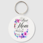 Beste mam in de geschiedenis van ooit sleutelhanger (Voorkant)