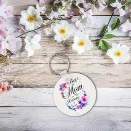 Beste mam in de geschiedenis van ooit sleutelhanger