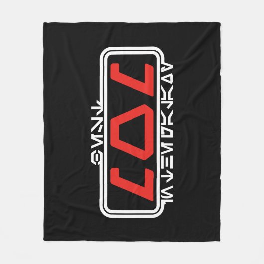 Beste Mam in de Melkweg (Aurebesh) Fleece Deken (Voorkant)