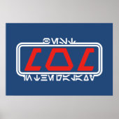 Beste Mam in de Melkweg (Aurebesh) Poster (Voorkant)