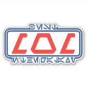 Beste Mam in de Melkweg (Aurebesh) Sticker (Voorkant)