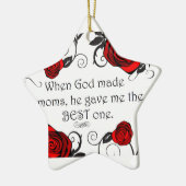 Beste mam keramisch ornament (Links)