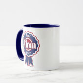 Beste mam met blauwe ribbon mok (Voorkant links)