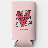 Beste mam met moderne handenbriefing Moederdag Seltzer Blikjeskoeler (Voorkant)