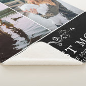 Beste mam Modern Foliage 2 Aangepaste foto's Moede Sherpa Deken (3/4)