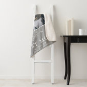 Beste mam Modern Foliage 2 Aangepaste foto's Moede Sherpa Deken (In situ)