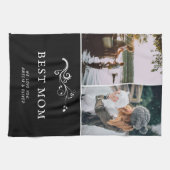 Beste mam Modern Foliage 2 Aangepaste foto's Moede Theedoek (Horizontaal)