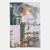 Beste mam Modern Foliage 2 Aangepaste foto's Moede Theedoek (Verticaal)