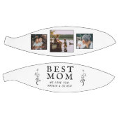 Beste mam Modern Foliage 3 Aangepaste foto's Moede Basketbal (Panelen)