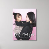 Beste mam Moederdag Keepomwille Persoonlijke foto Canvas Afdruk (Voorkant)