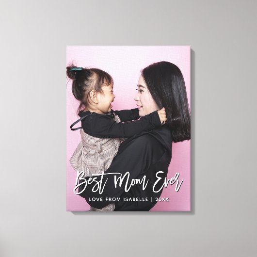 Beste mam Moederdag Keepomwille Persoonlijke foto Canvas Afdruk (Voorkant)
