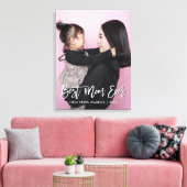 Beste mam Moederdag Keepomwille Persoonlijke foto Canvas Afdruk (Insitu (Woonkamer))