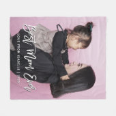 Beste mam Moederdag Keepomwille Persoonlijke foto Fleece Deken (Voorkant (Horizontaal))