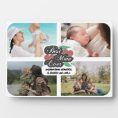 Beste Mam Ooit 4 Fotocollage Leuke Moederdag Fotoplaat (voorkant)