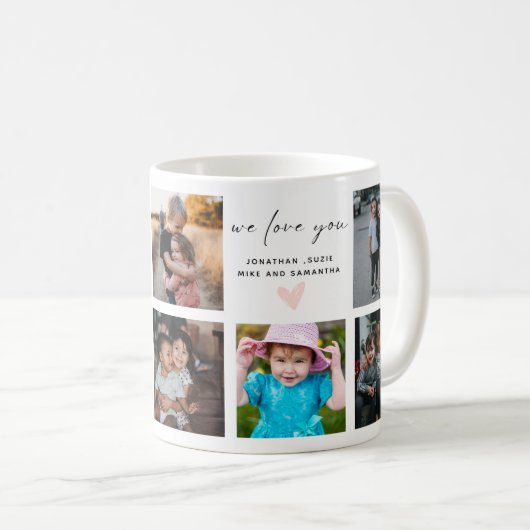 Beste Mam Ooit 8 Foto's Moederdag Gifts Koffiemok (Voorkant rechts)