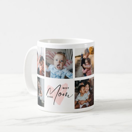 Beste Mam Ooit 8 Foto's Moederdag Gifts Koffiemok (Voorkant links)