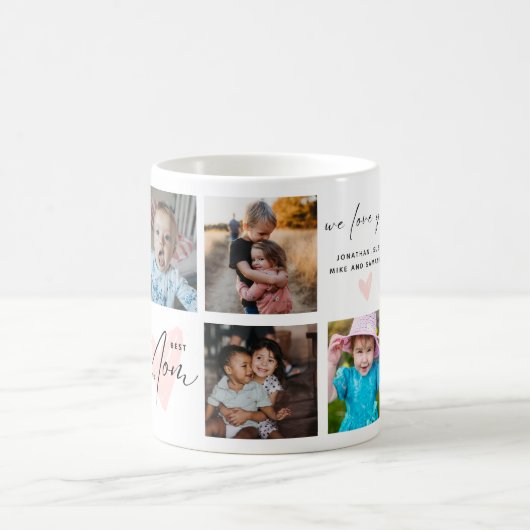 Beste Mam Ooit 8 Foto's Moederdag Gifts Koffiemok (Center)