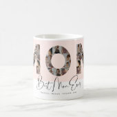 Beste Mam ooit Aangepast Foto Collage Modern Scrip Koffiemok (Center)