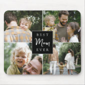 Beste Mam Ooit Aangepaste Familie Foto Muismat (Voorkant)