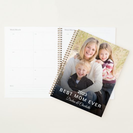 Beste mam ooit - Aangepaste foto - Aangepaste naam Planner (Display)