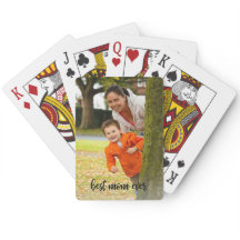 Beste mam ooit aangepaste foto zwart script