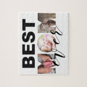 Beste mam ooit aangepaste fotocollage legpuzzel (Verticaal)
