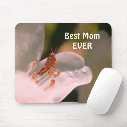 Beste mam ooit Azalea en Grasshopper Muismat (Met muis)