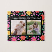 Beste Mam Ooit Bloemen Foto Collage Verjaardag Legpuzzel (Horizontaal)