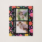 Beste Mam Ooit Bloemen Foto Collage Verjaardag Legpuzzel (Verticaal)