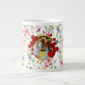 Beste Mam Ooit Bloemen Foto Moederdag Mok (Voorkant)