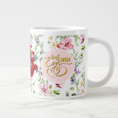 Beste Mam Ooit Bloemen Foto Moederdag Mok (Rechts)