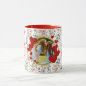 Beste Mam Ooit Bloemen Foto Moederdag Mok (Midden)