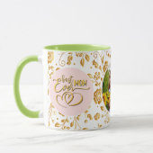 Beste Mam Ooit Bloemen Foto Moederdag Mok (Links)