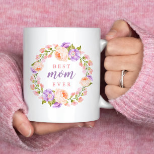Beste Mam Ooit Bloemen Moederdag Gift Koffiemok