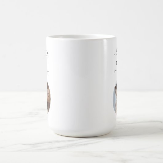 Beste mam ooit boho Script Aangepaste foto Moeder Koffiemok (Center)