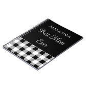 Beste mam ooit Buffalo geplakt zwart witteken Notitieboek (Linkerzijde)