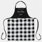 Beste mam ooit Buffalo met zwarte witte pron Schort (Voorkant)