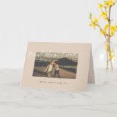 Beste Mam ooit Chic Handscriptscript Moderne foto Kaart (Gele Bloem)