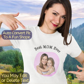 Beste Mam Ooit Creëer Uw Eigen Unieke Foto & Tekst T-shirt