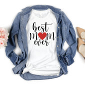 Beste Mam ooit Decoratief Manuscript met Hart T-shirt