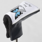 Beste mam ooit door Par Blue Backed Butterfly Golfheadcover (3/4 voorkant)