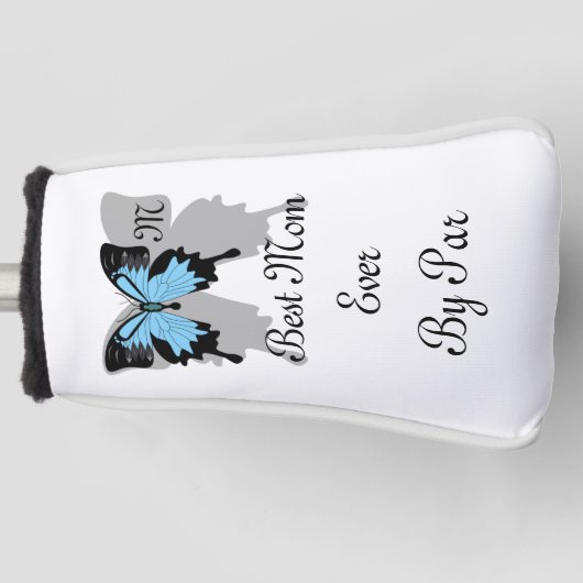 Beste mam ooit door Par Blue Backed Butterfly Golfheadcover (Voorkant)