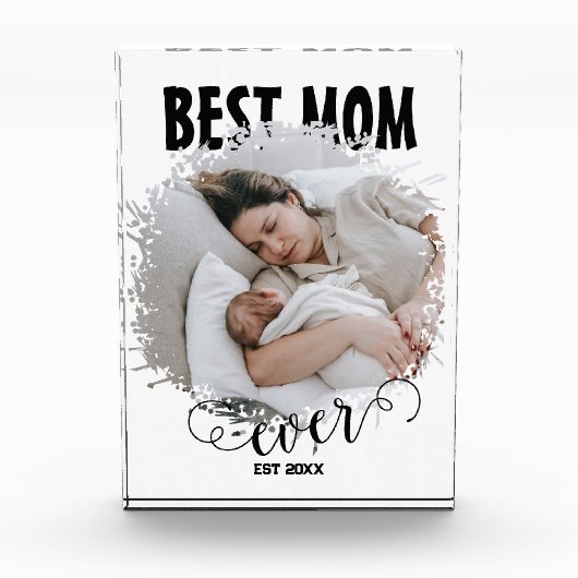 Beste mam ooit eenvoudige foto (Voorkant)