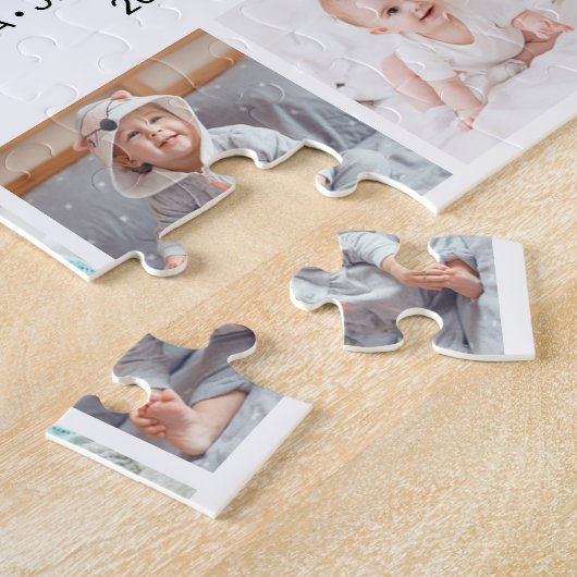 Beste Mam Ooit Familie Fotocollage Jigsaw Puzzel (Zijkant)
